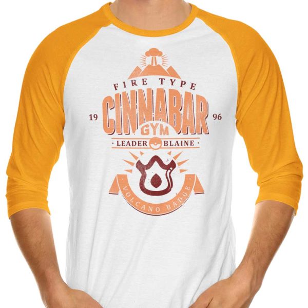 Cinnabar Island Gym - 3 4 Sleeve Raglan T-Shirt Online now - Image 4