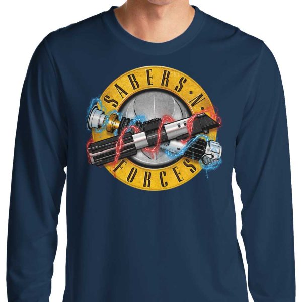 Sabers N  Forces - Long Sleeve T-Shirt Cheap - Image 3