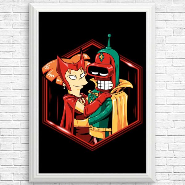 A Futuristic Couple - Posters & Prints Hot on Sale