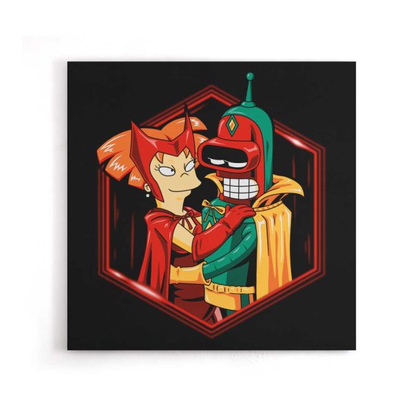 A Futuristic Couple - Canvas Print Online Hot Sale - Image 5