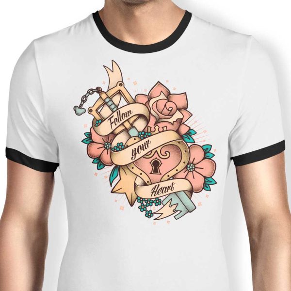 Follow Your Heart - Ringer T-Shirt For Cheap