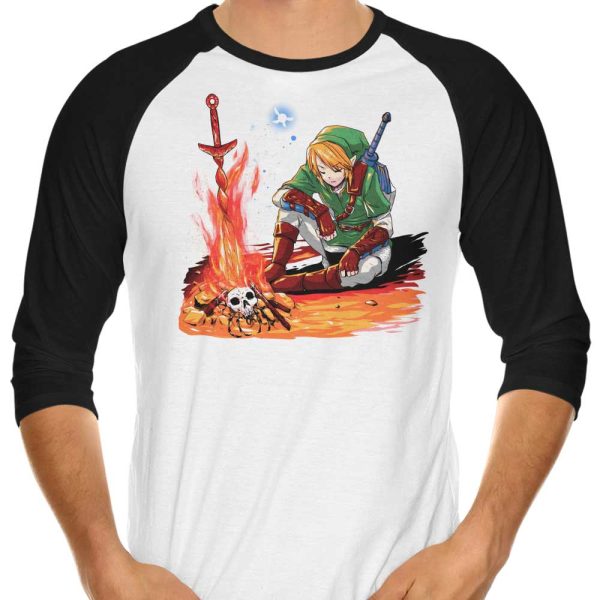 Dark Link - 3 4 Sleeve Raglan T-Shirt on Sale